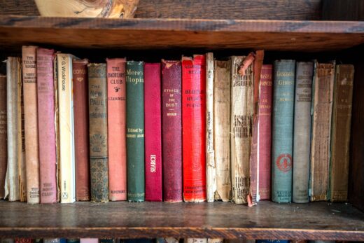 books at Cossington Park Cottage