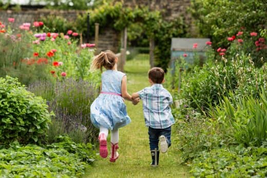 Children in the Cossington Gardens